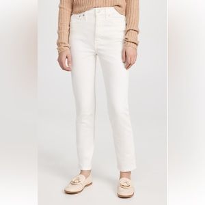Madewell Perfect Vintage Crop Jeans White NWT